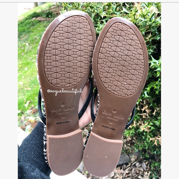 NWOT Kate Spade Mystic Sandals Black - Picture 6 of 6